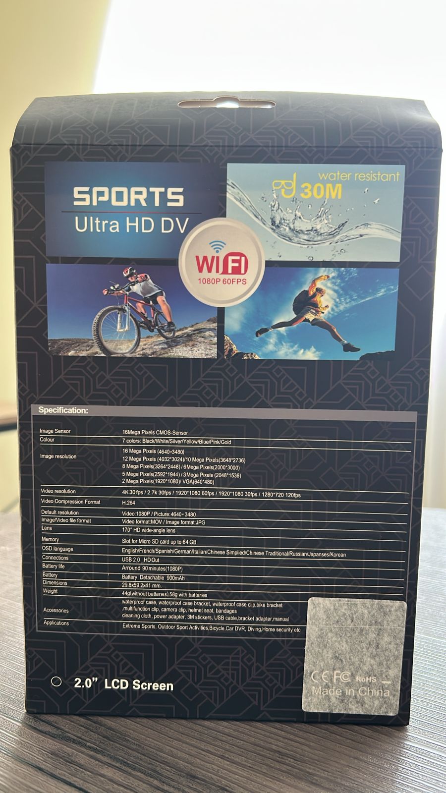 Cámara 4k Sports